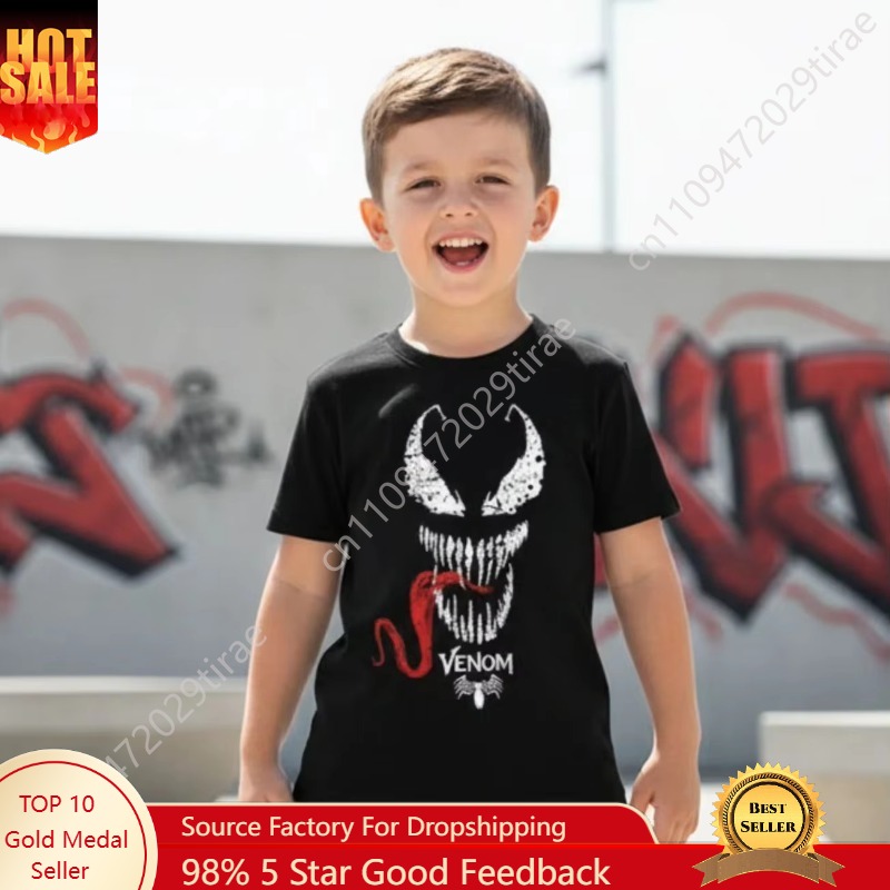 Tee Graphic Print - Marvel Marvel Venom Cotton Casual Short