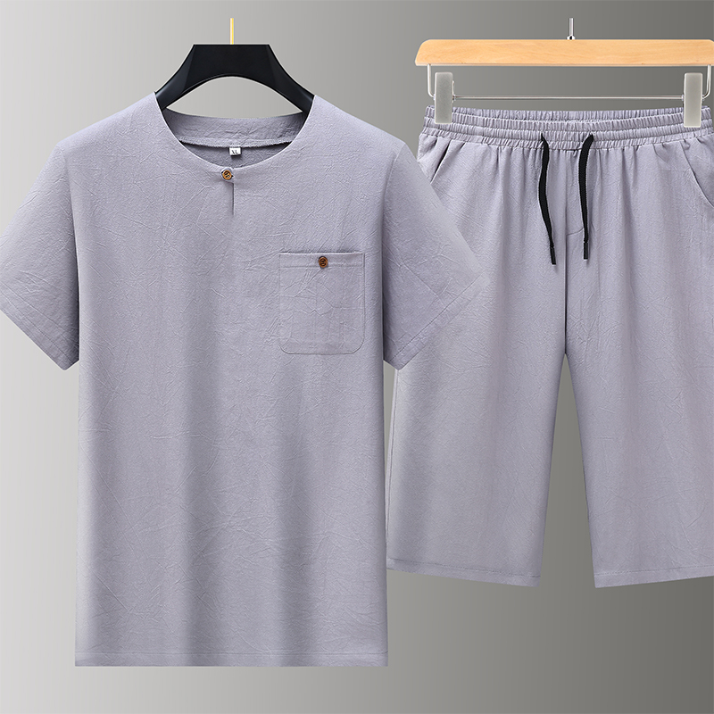 High-quality fashionable men's - Short Linen Drawstring avaliação e preço