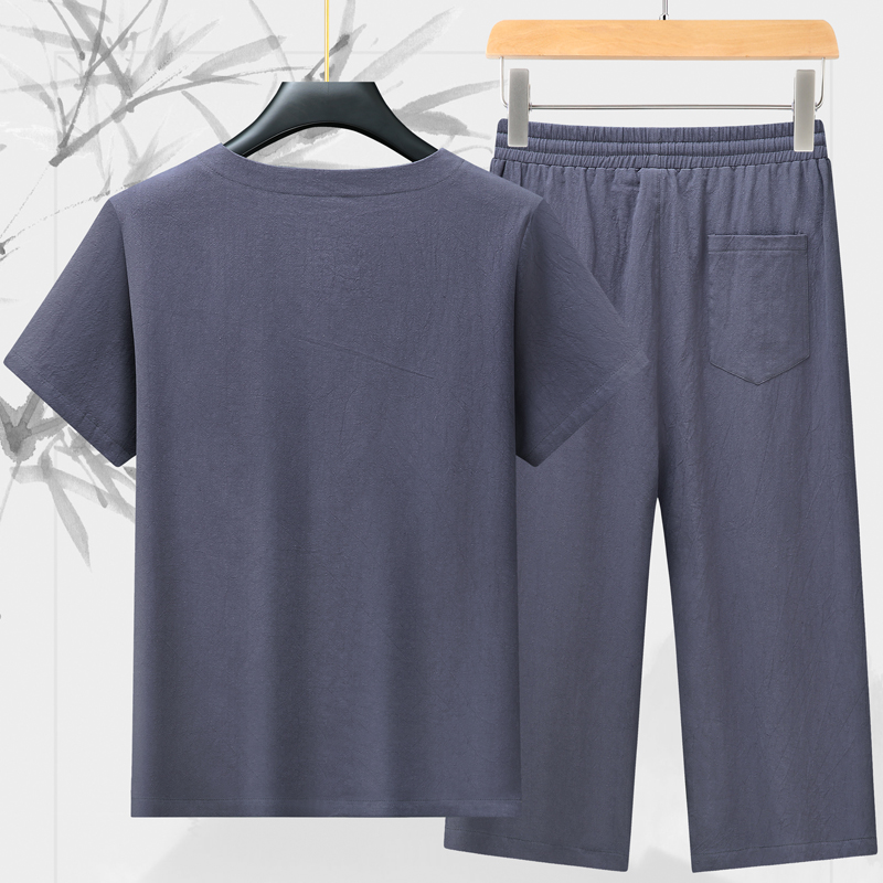 High-quality fashionable men's - Short Linen Drawstring avaliação e preço