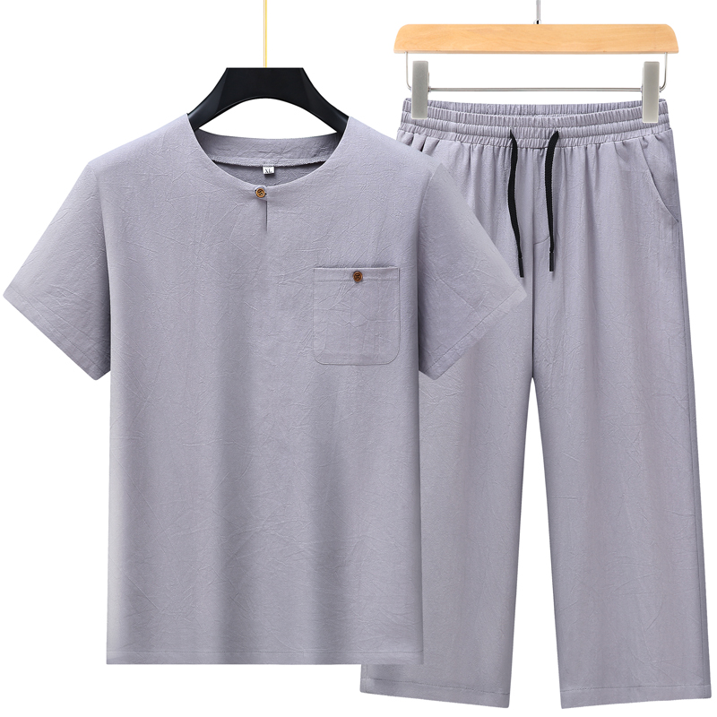 High-quality fashionable men's - Short Linen Drawstring avaliação e preço