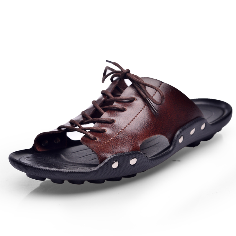summer tide mens slippers Brit - Flip Flop Leather Men avaliação e preço