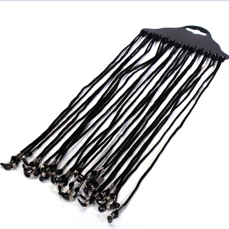 Hot Sale 12pcs/set Black Nylon - Sunglass Retainer Cord avaliação e preço