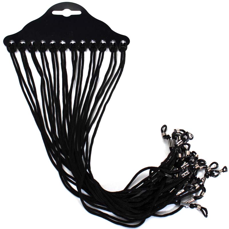 Hot Sale 12pcs/set Black Nylon - Sunglass Retainer Cord avaliação e preço