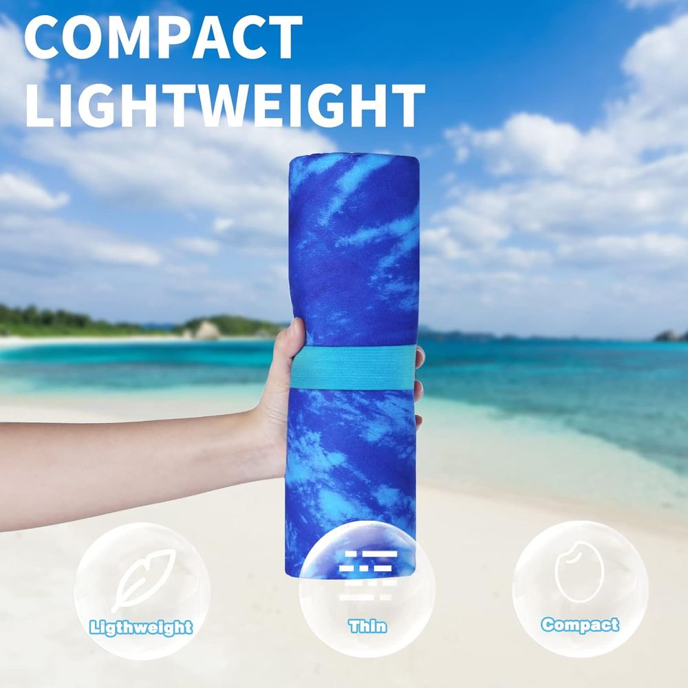 Lightweight Oversized 71x32 Be - Beach Towel Large avaliação e preço