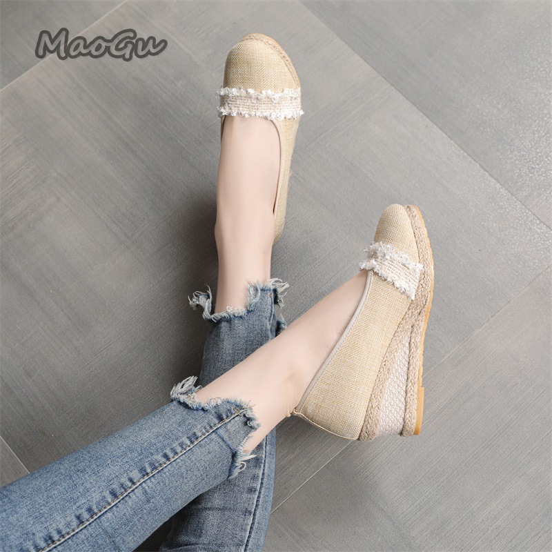 Women's Espadrille Wedges Shoe - Espadrille Slip On avaliação e preço