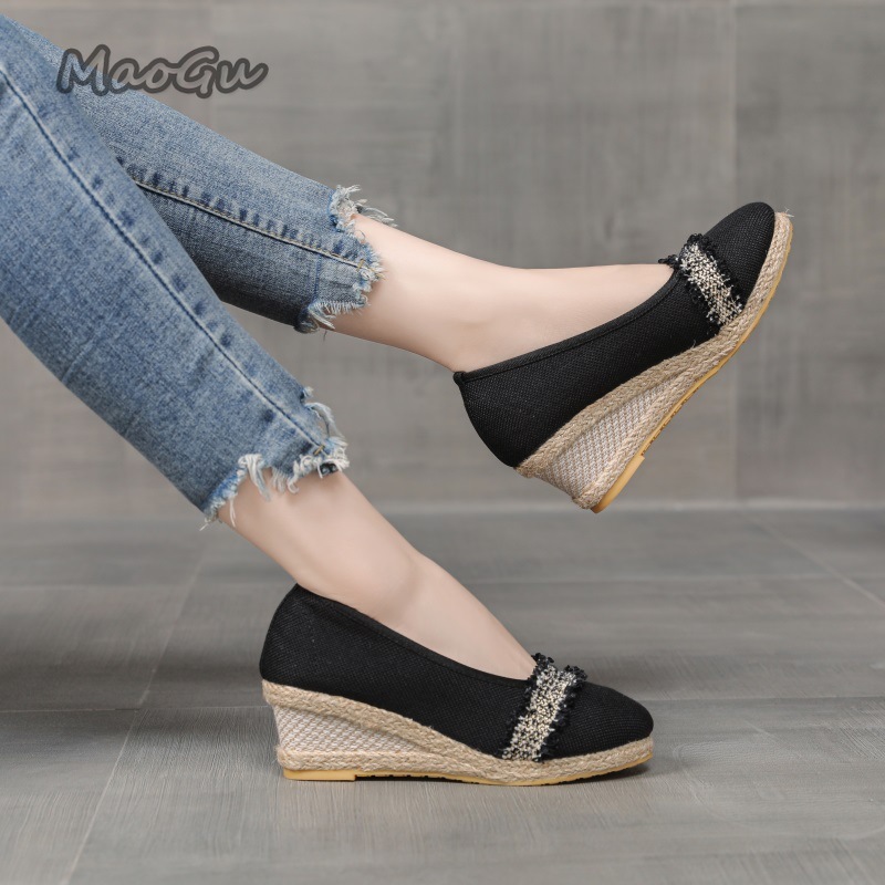 Women's Espadrille Wedges Shoe - Espadrille Slip On avaliação e preço