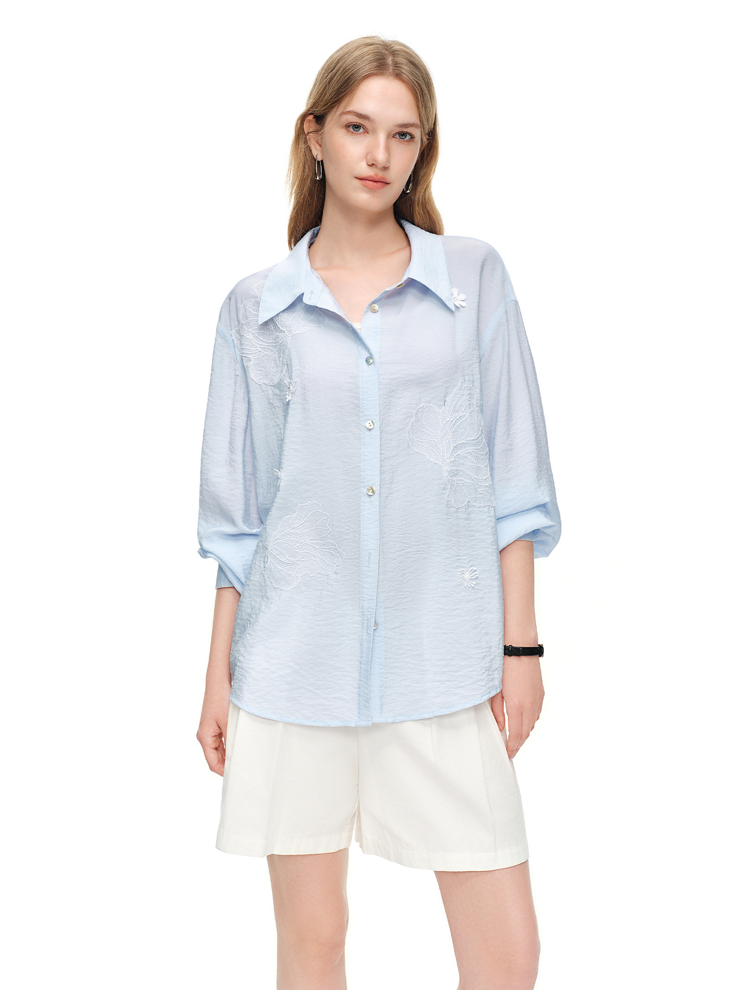 DUSHU 2026 Summer Women's Ligh - Resort Shirt Floral avaliação e preço