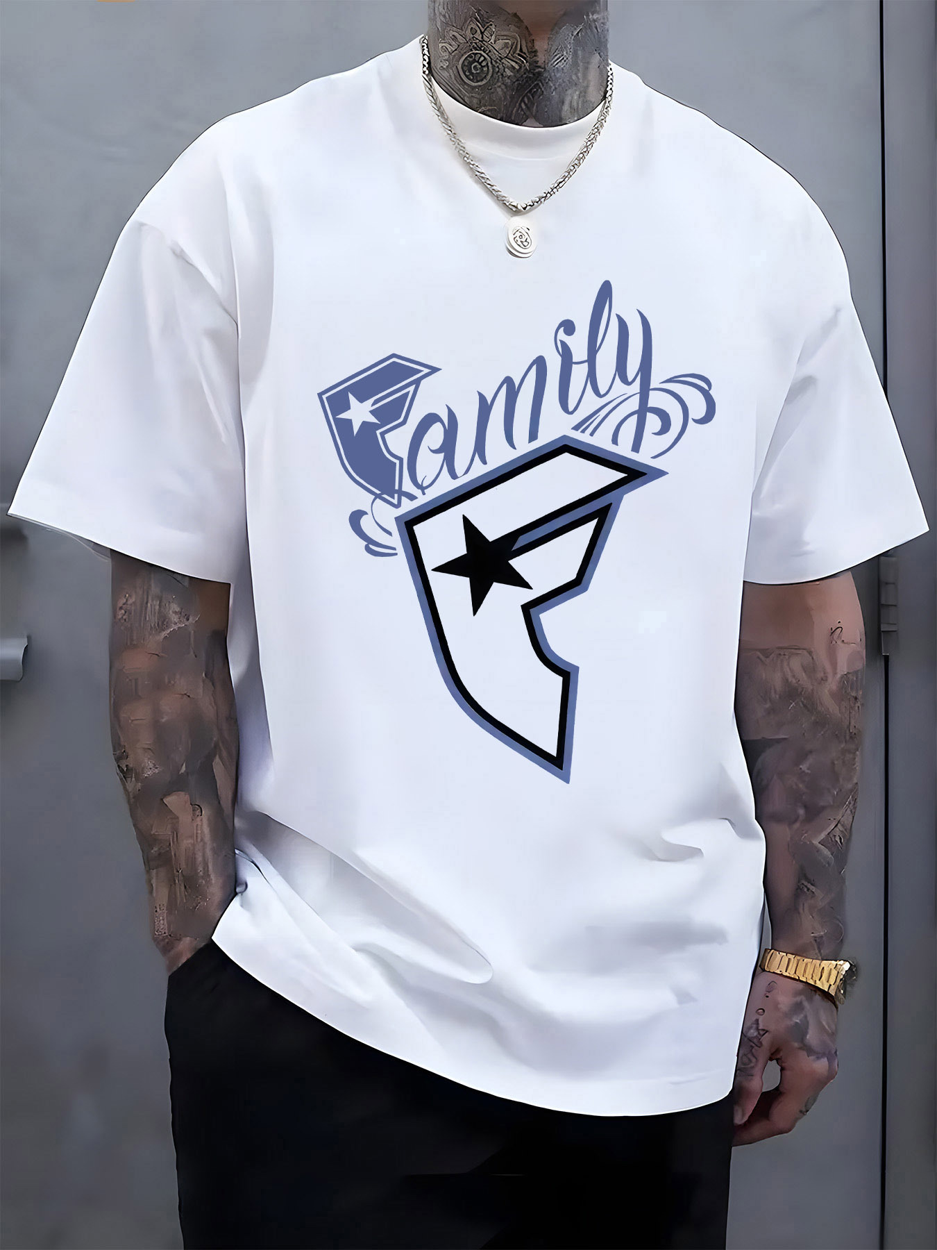 Men's Casual T-Shirt Family Gr - Linen Shirt Breathable avaliação e preço