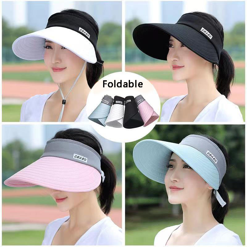 2024 NEW women summer sun viso - Packable Hat Nylon avaliação e preço