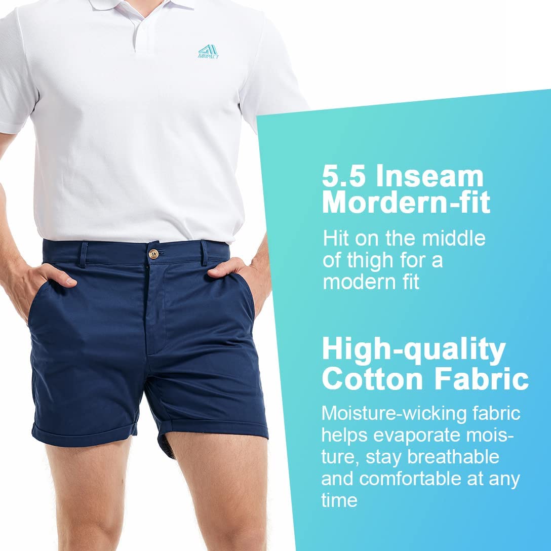 AIMPACT Men's Summer Slim-fit  - Shorts Chino Slim avaliação e preço