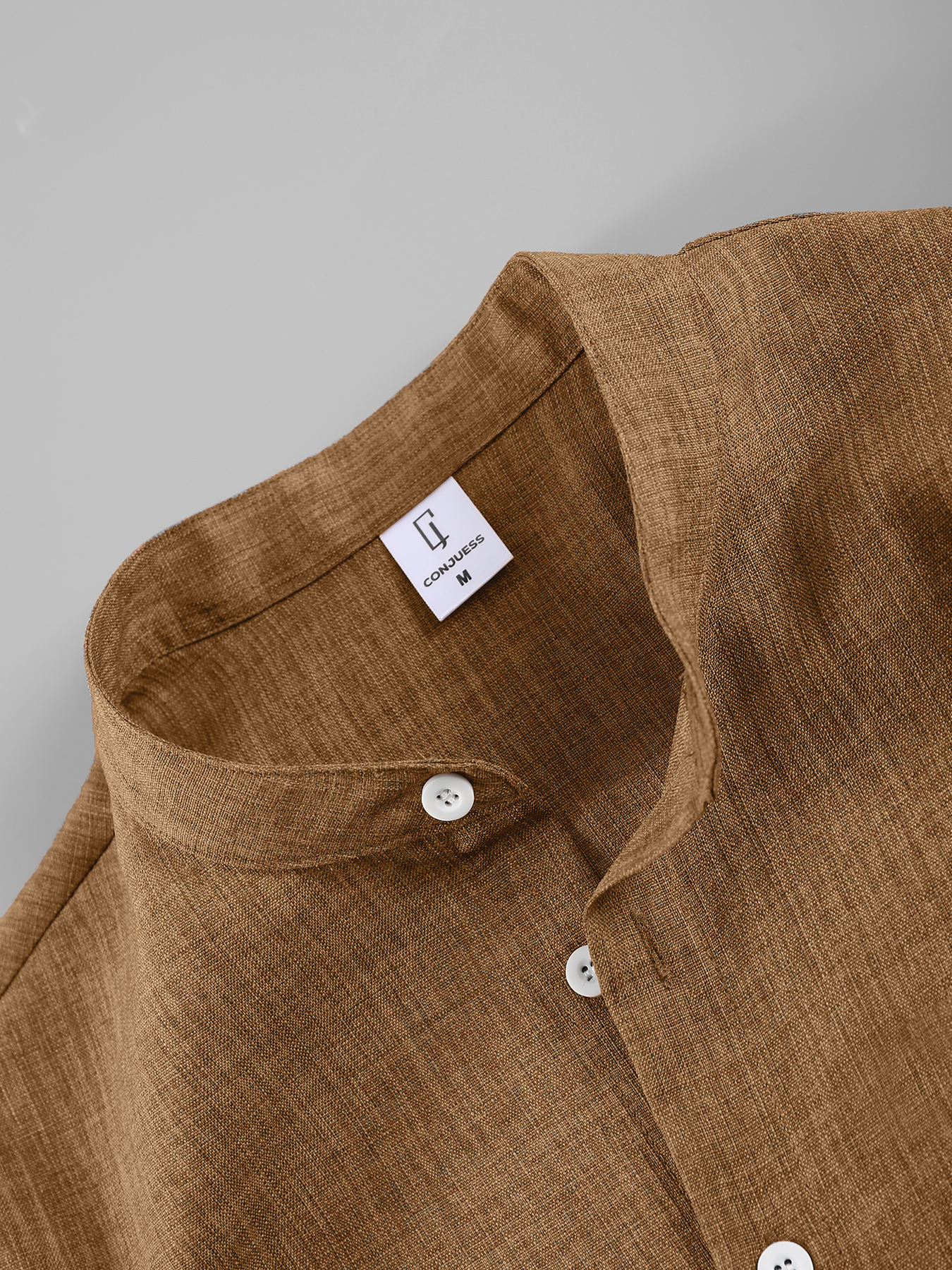 Summer Men's Cotton Linen Text - Linen Shirt Breathable avaliação e preço