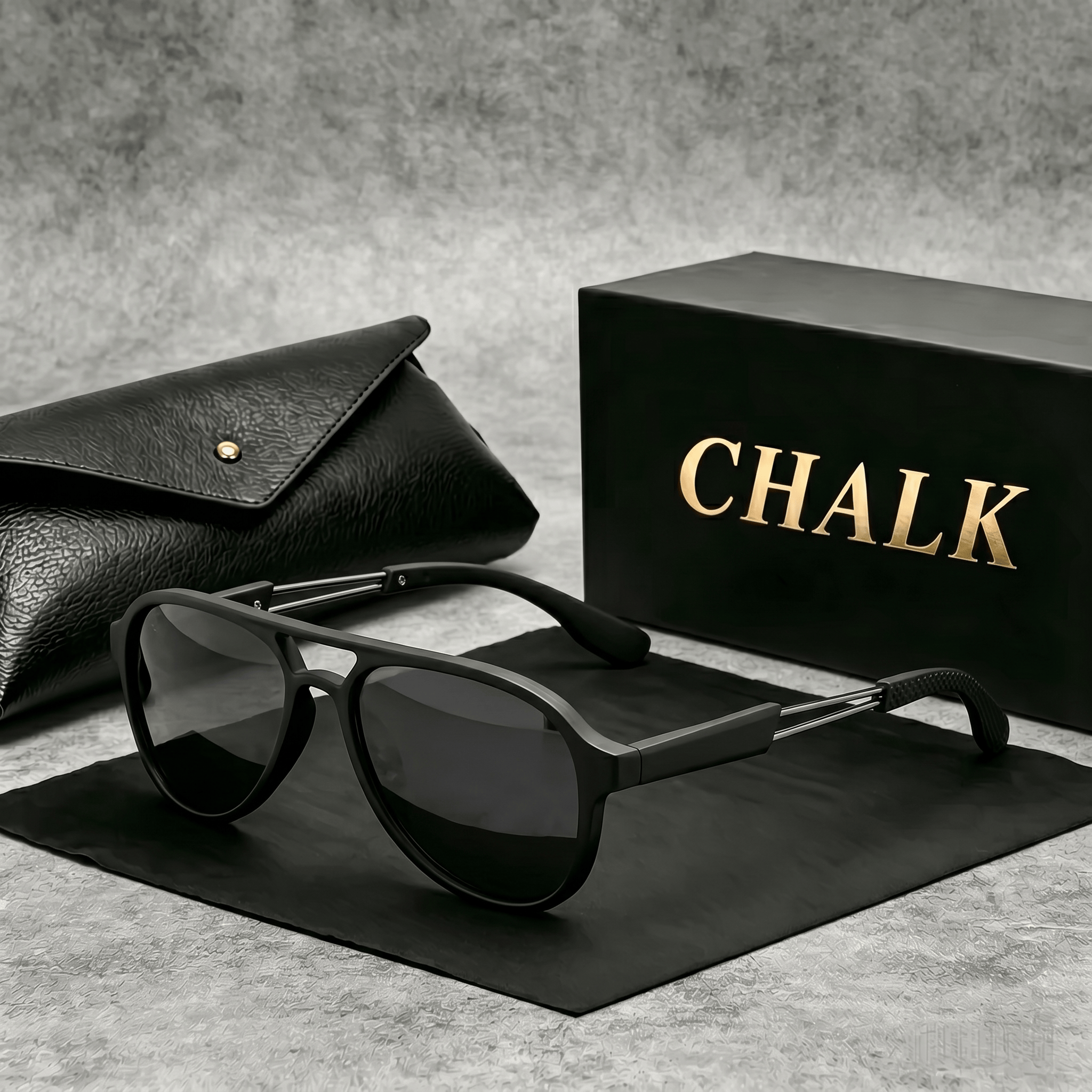 CHALK Men's Vintage Dual-Bridg - Sunglasses Aviator Polarized avaliação e preço