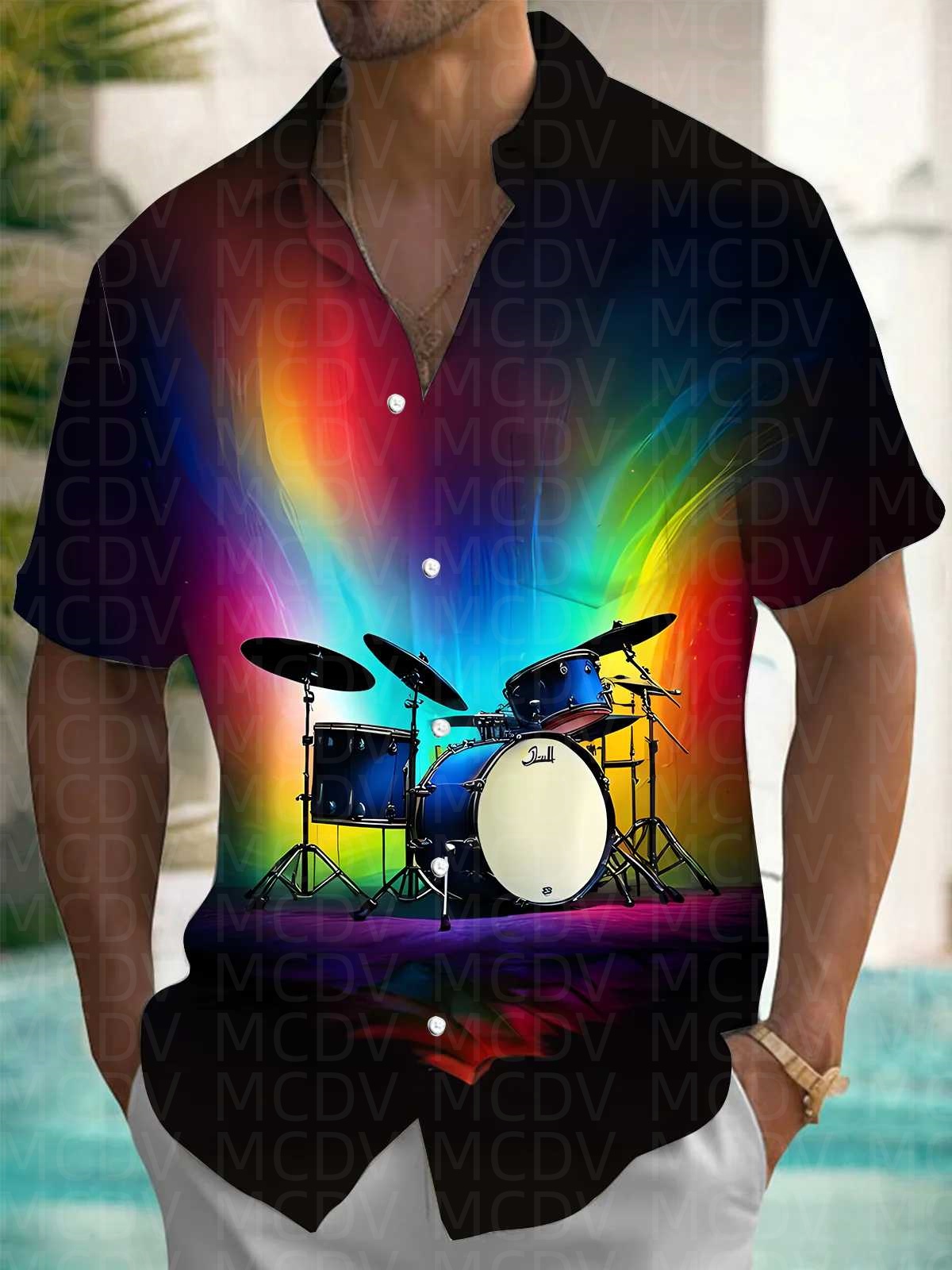 Trump Pattern Men's Hawaiian S - Shirt Camp Collar avaliação e preço