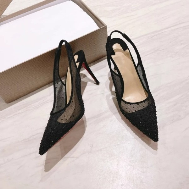 Mesh Rhinestone Rear Empty Sti - Casual Sandal Leather avaliação e preço