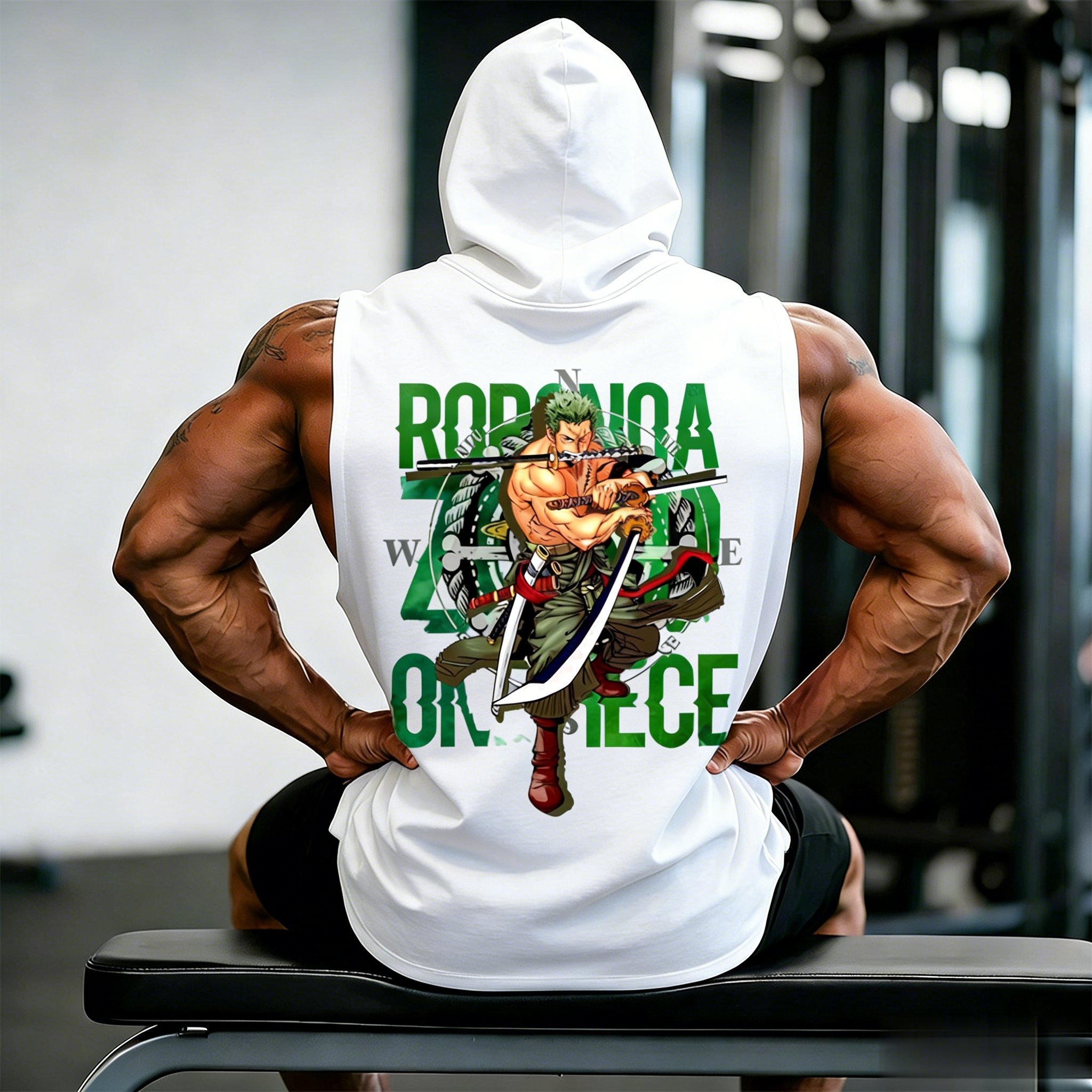 One Piece Zoro Roronoa Anime W - Tank Top Muscle avaliação e preço