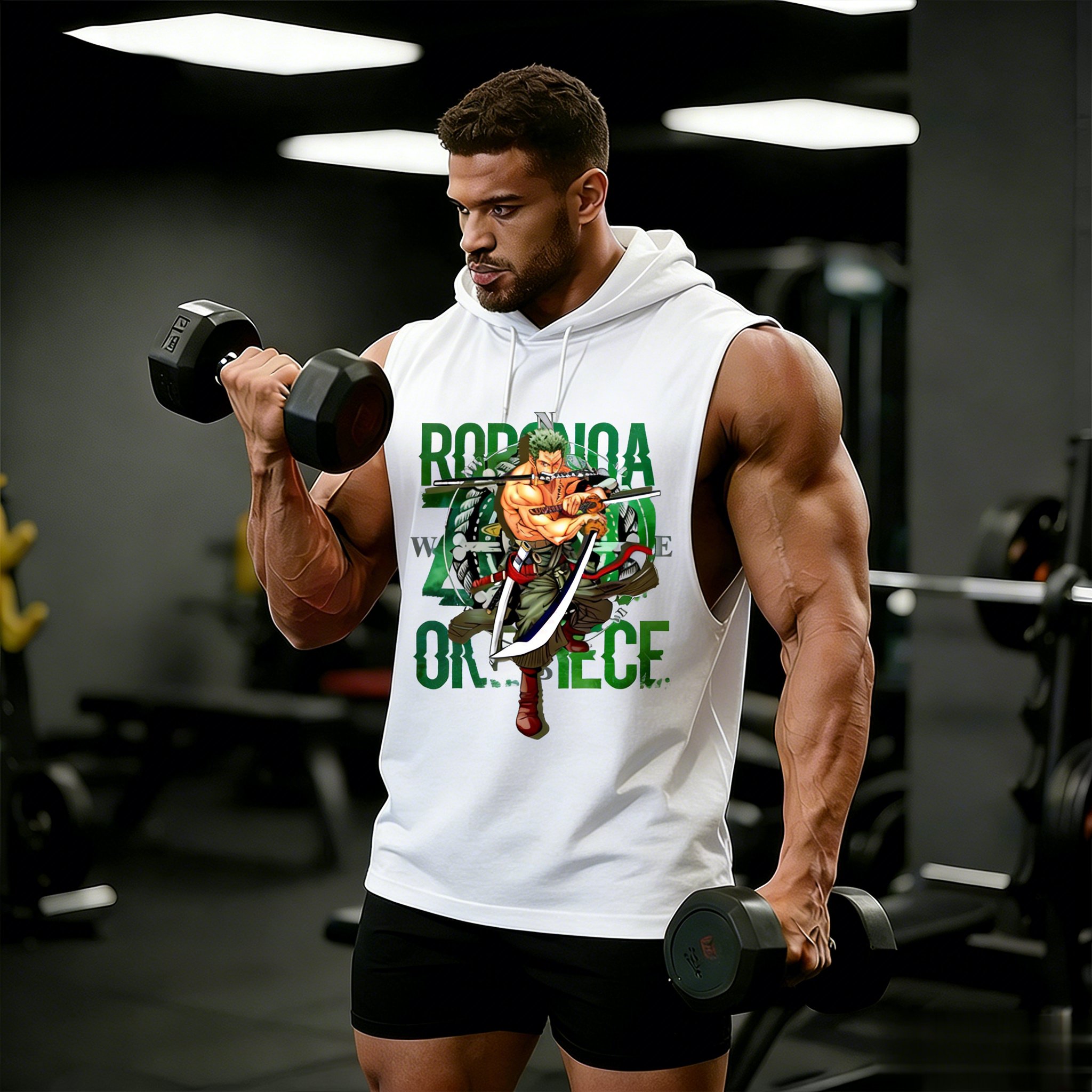 One Piece Zoro Roronoa Anime W - Tank Top Muscle avaliação e preço