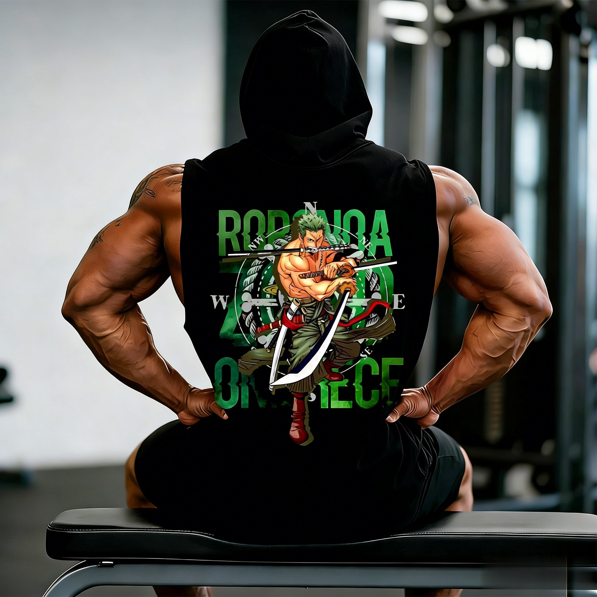 One Piece Zoro Roronoa Anime W - Tank Top Muscle avaliação e preço