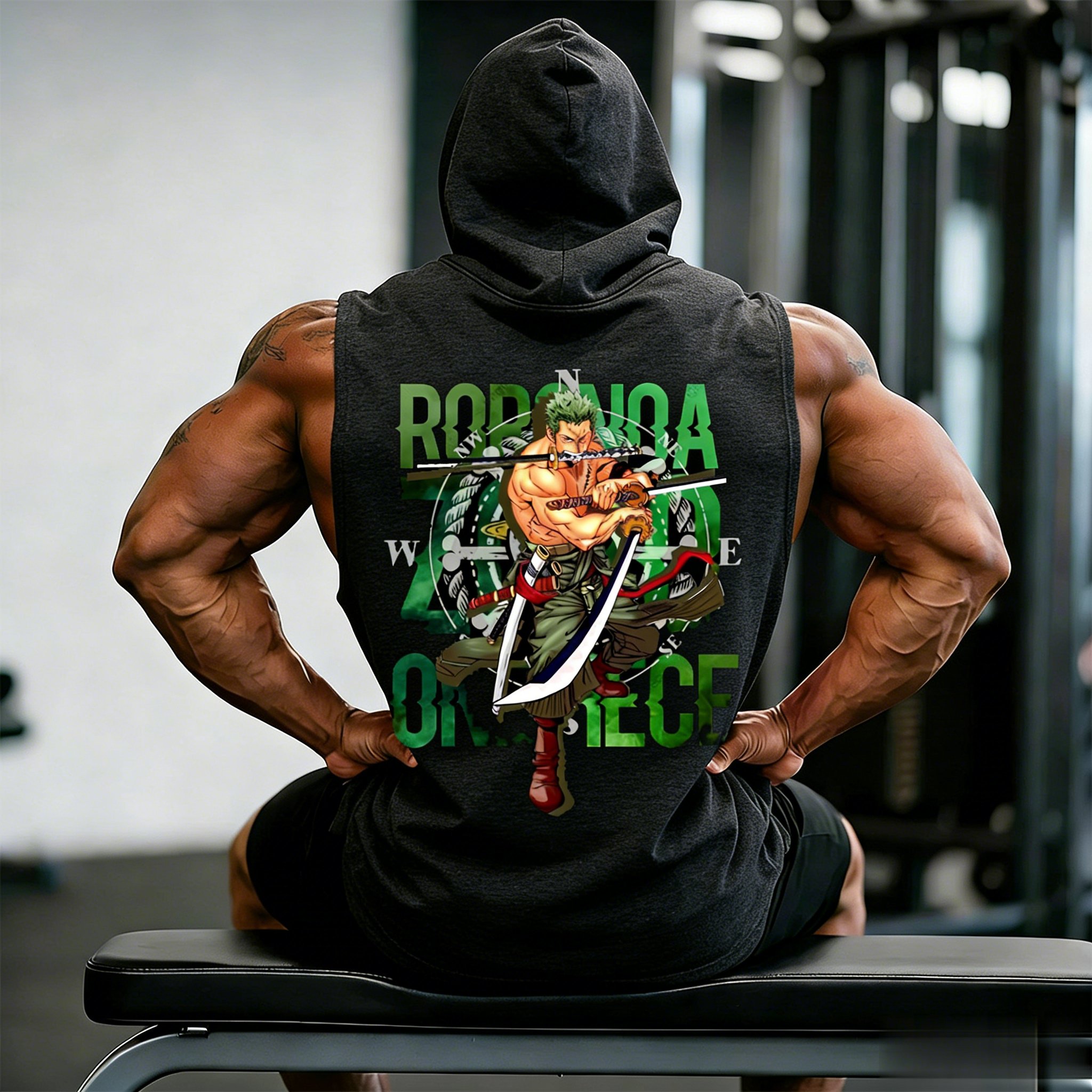 One Piece Zoro Roronoa Anime W - Tank Top Muscle avaliação e preço