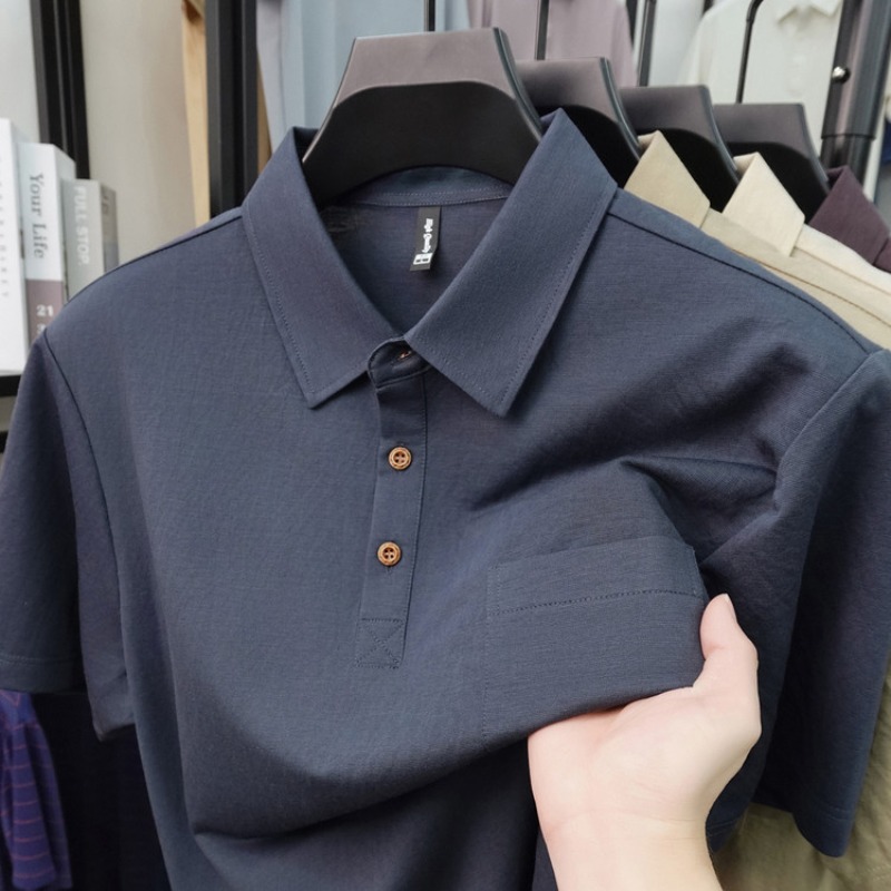 2026 New Men's Short Sleeve Po - Polo Shirt Pique avaliação e preço