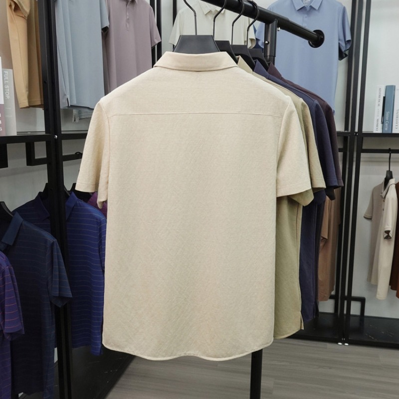 2026 New Men's Short Sleeve Po - Polo Shirt Pique avaliação e preço