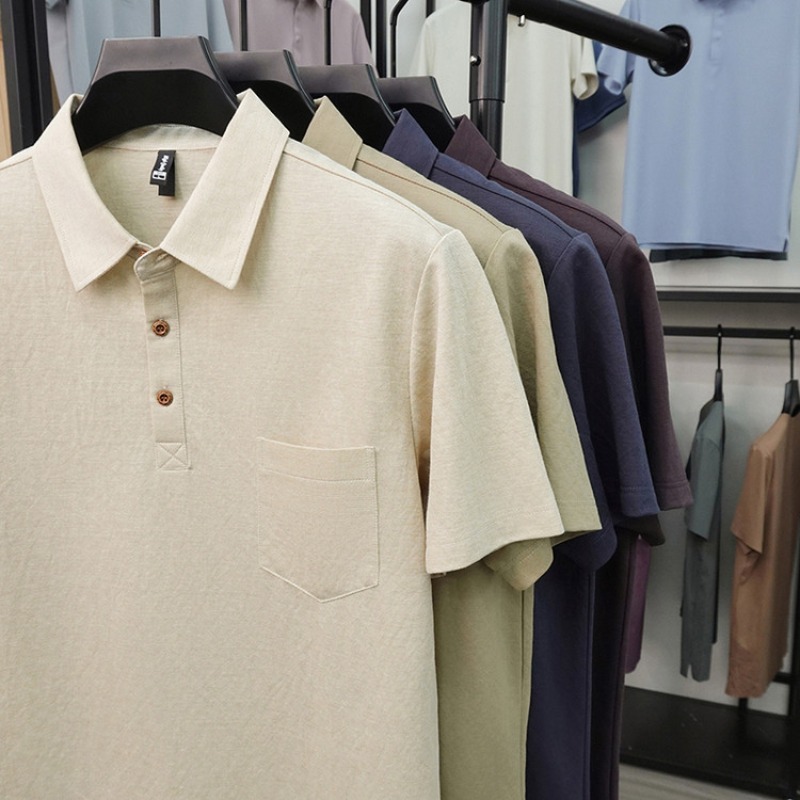 2026 New Men's Short Sleeve Po - Polo Shirt Pique avaliação e preço