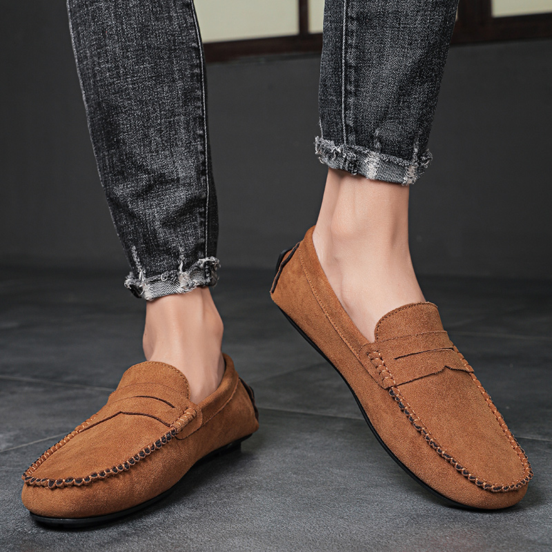Trend Suede Men Casual Shoes B - Espadrille Slip On avaliação e preço