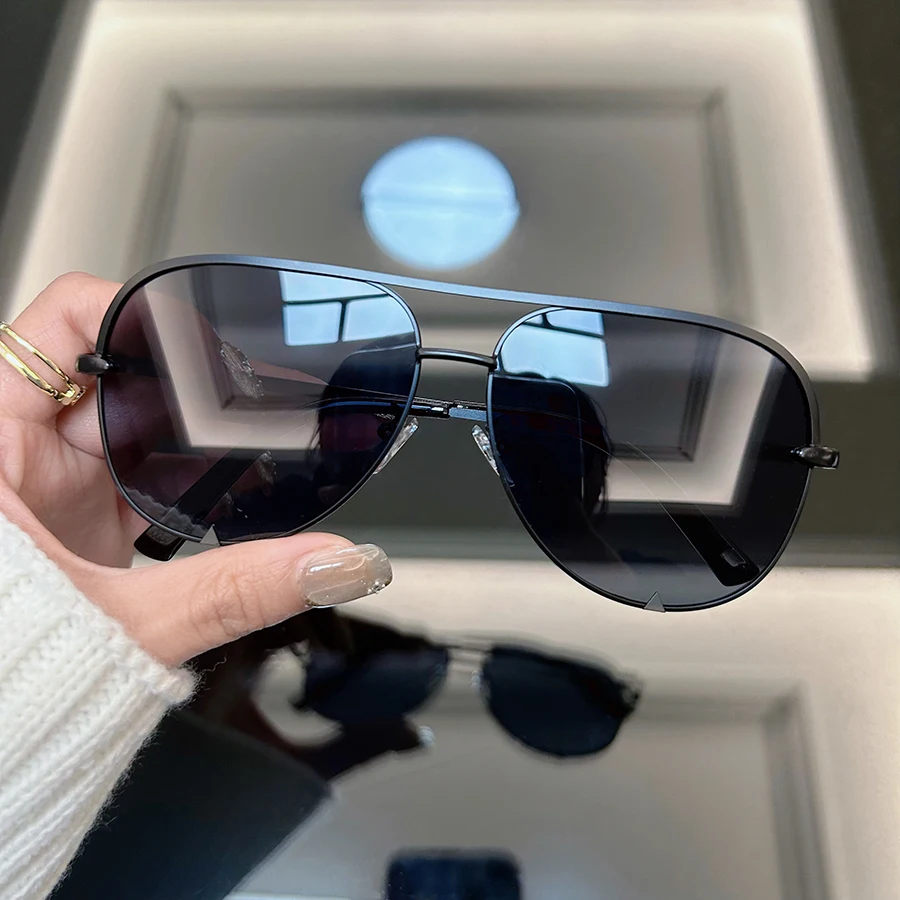 Fashion Vintage Oval Sunglasse - Sunglasses Aviator Polarized avaliação e preço