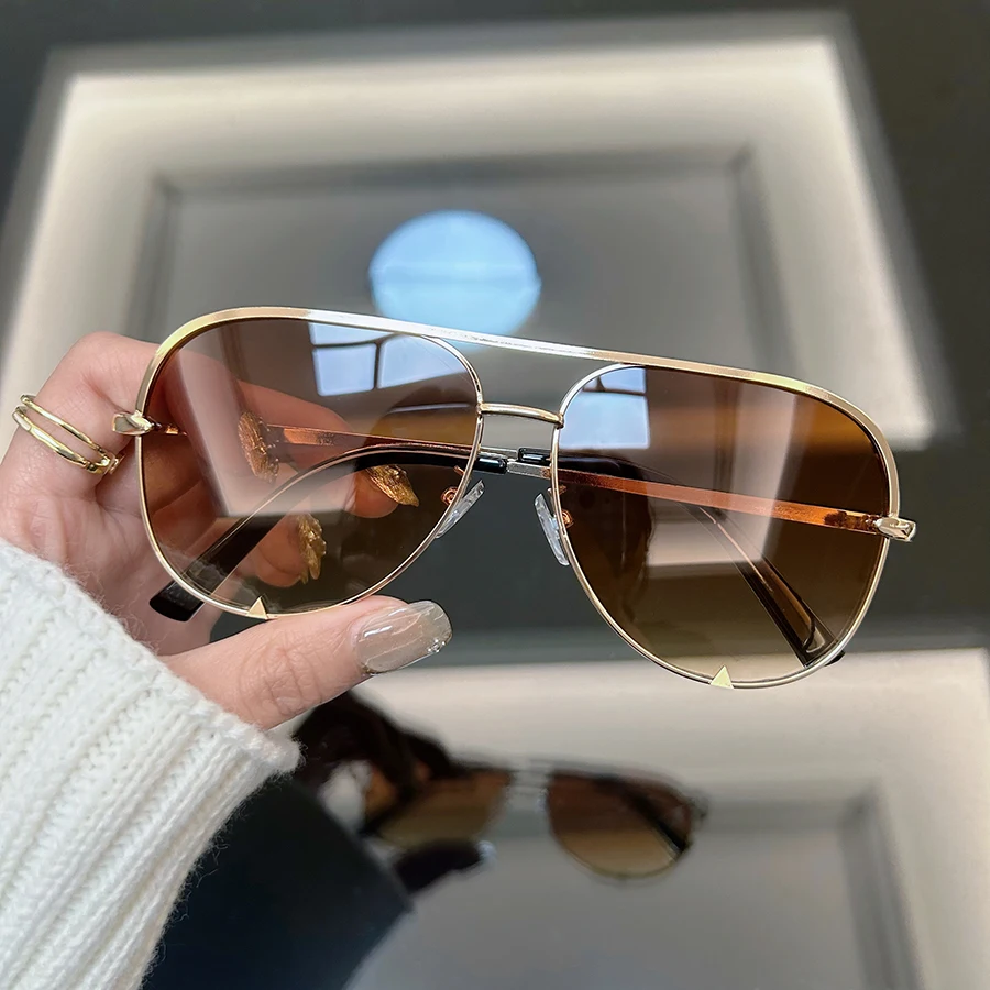 Fashion Vintage Oval Sunglasse - Sunglasses Aviator Polarized avaliação e preço