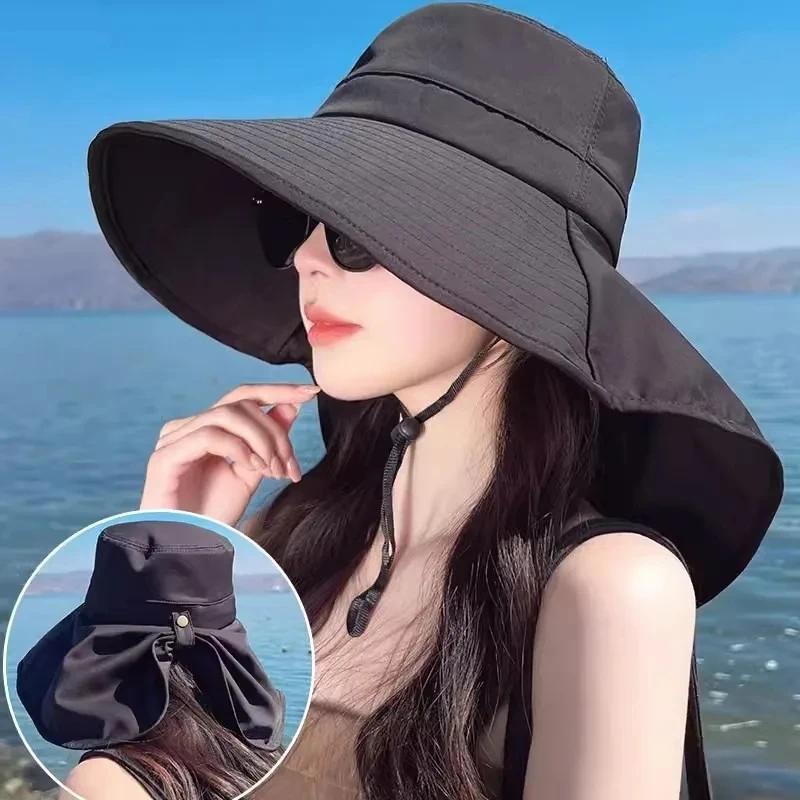 Outdoor UV Anti Neck Protectio - Bucket Hat Straw avaliação e preço