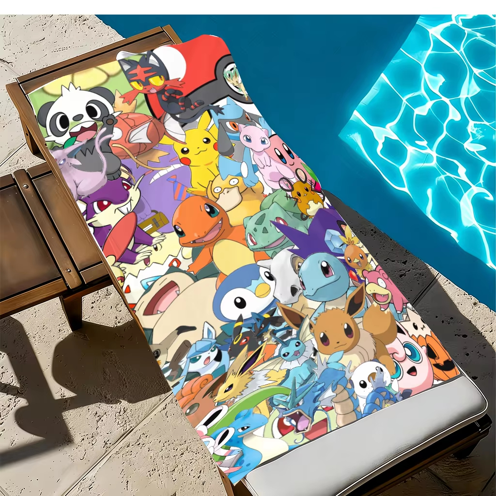 1pc Extra Large Pokemon Microf - Beach Towel Large avaliação e preço