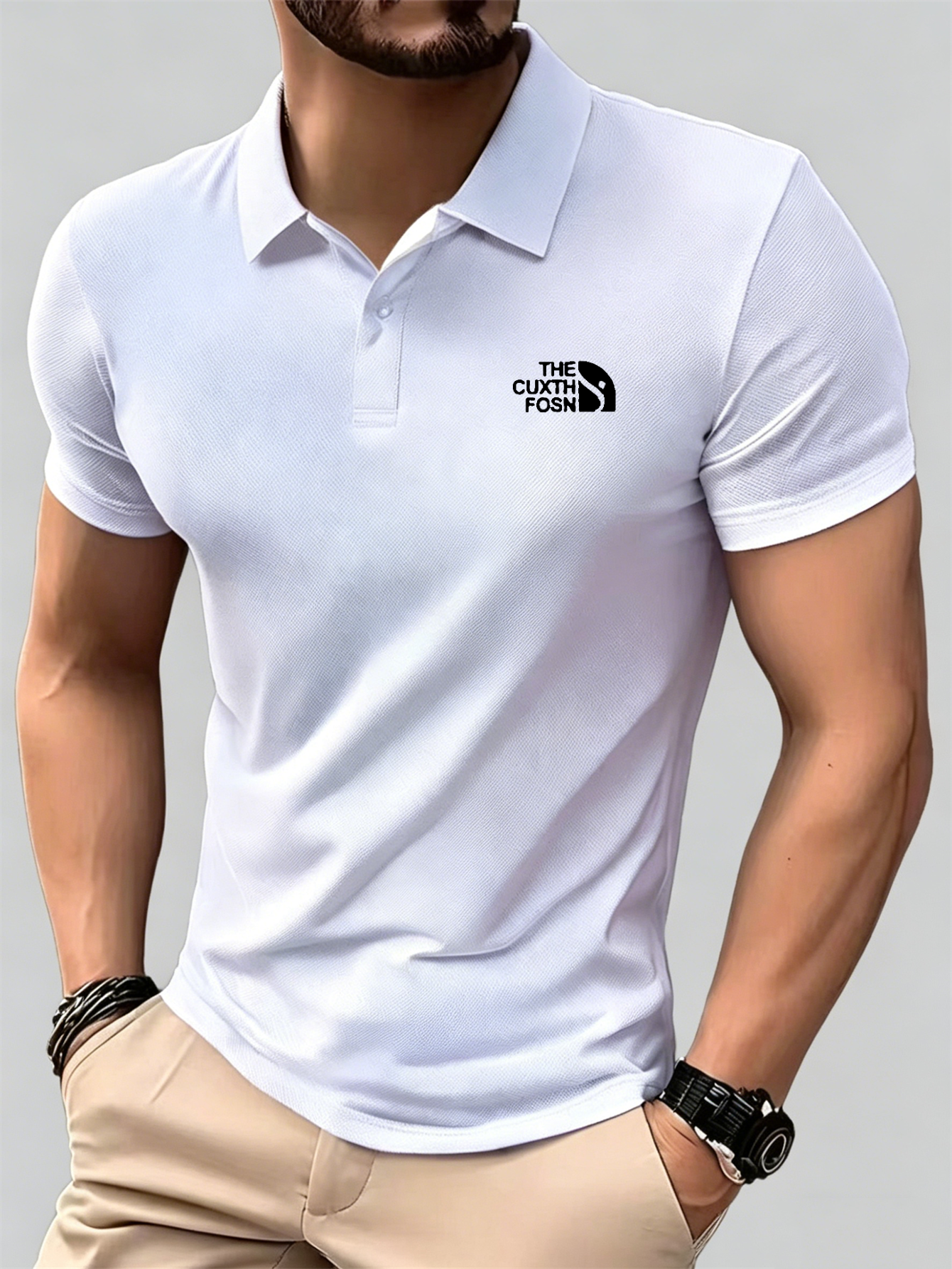 Men's Navy Blue 100% Polyester - Polo Shirt Pique avaliação e preço