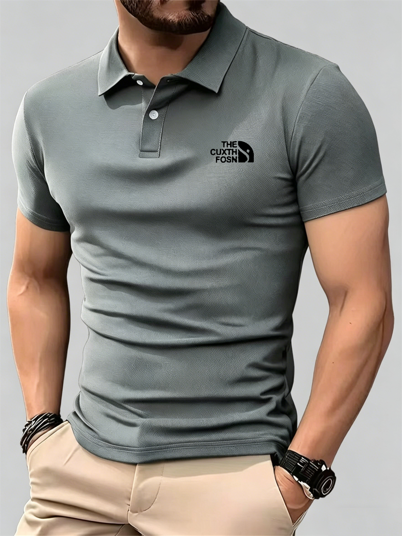 Men's Navy Blue 100% Polyester - Polo Shirt Pique avaliação e preço