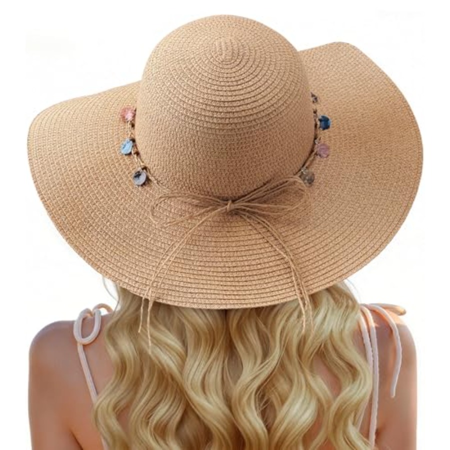 Trifabricy Beach Sun Straw Hat - Packable Hat Nylon avaliação e preço