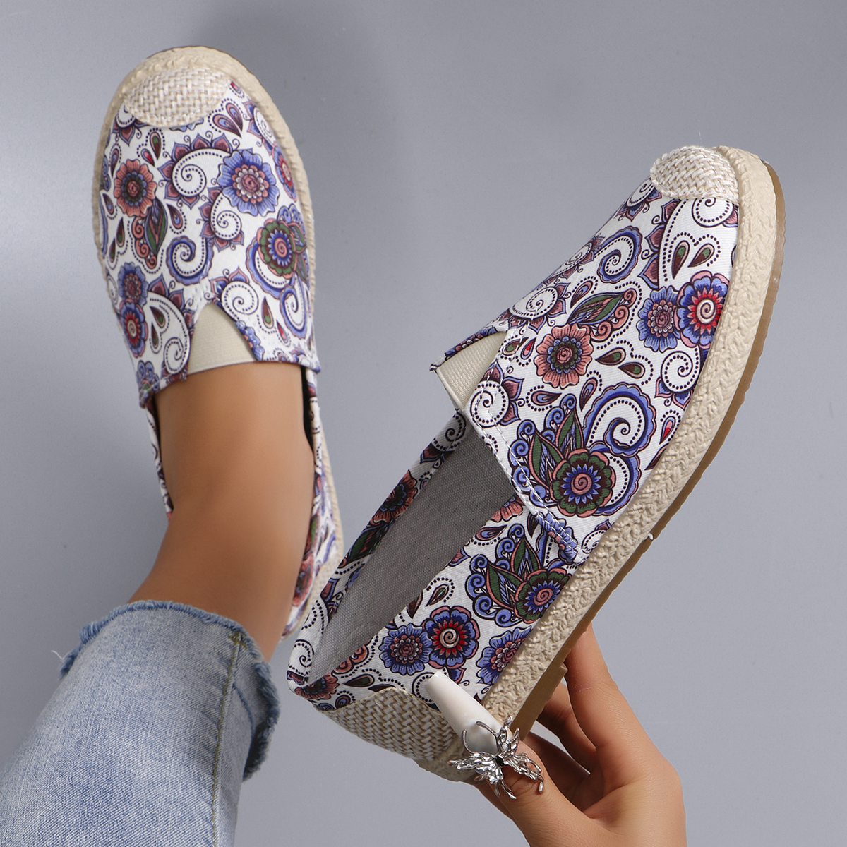 Spring new women's sports shoe - Espadrille Slip On avaliação e preço