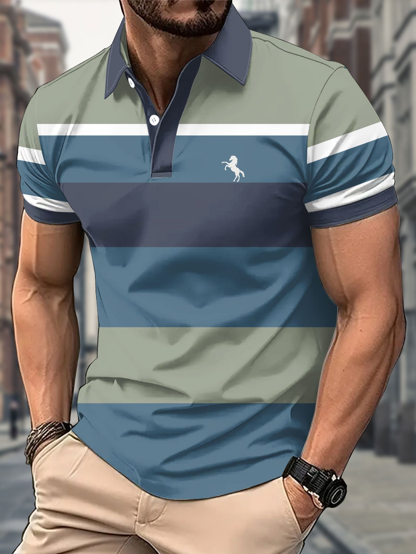 2026 Summer New Men's Polo Shi - Polo Shirt Pique avaliação e preço