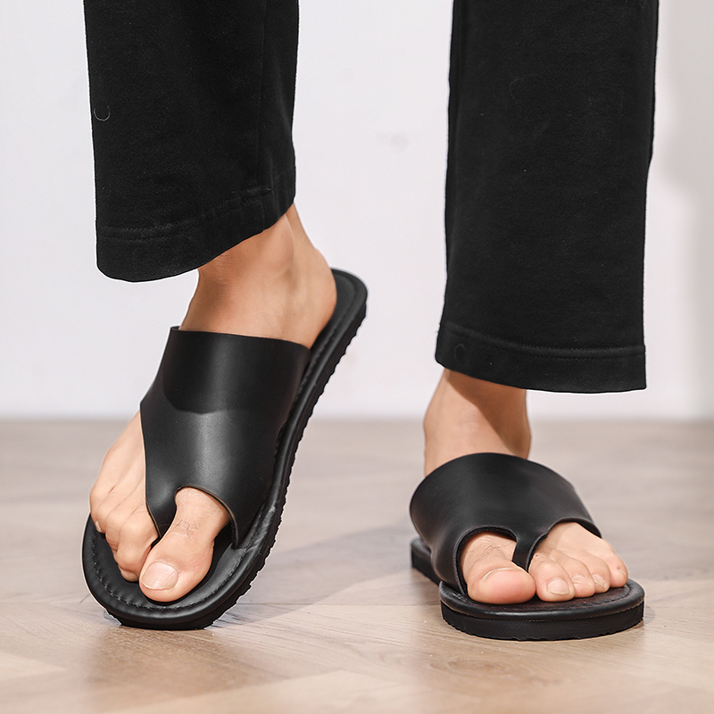 High Quality Mens Slippers Fas - Flip Flop Leather Men avaliação e preço