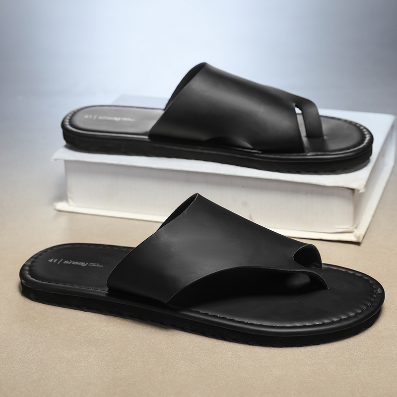 High Quality Mens Slippers Fas - Flip Flop Leather Men avaliação e preço