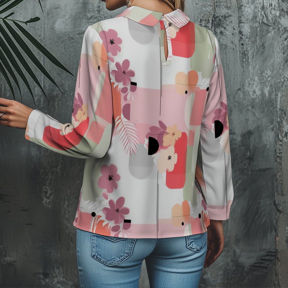 Women's Floral Shirt Cute 3/4  - Resort Shirt Floral avaliação e preço