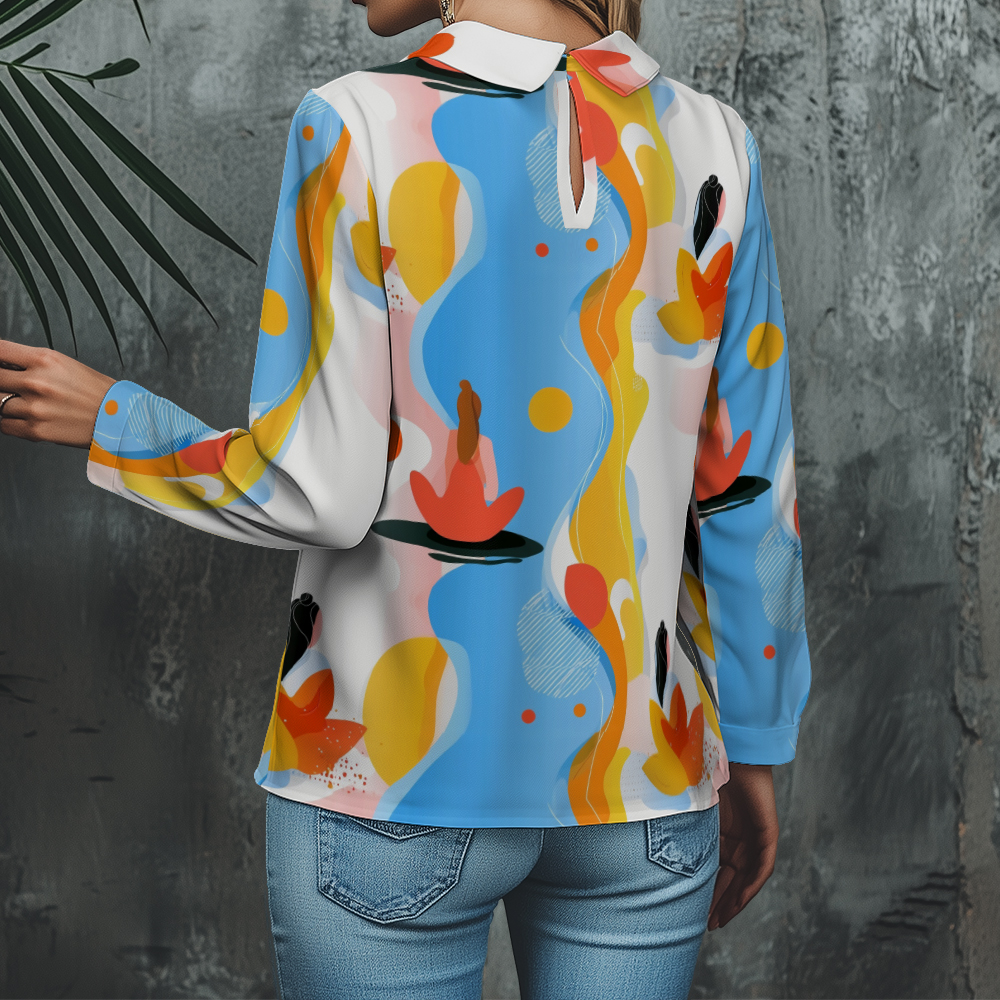Women's Floral Shirt Cute 3/4  - Resort Shirt Floral avaliação e preço