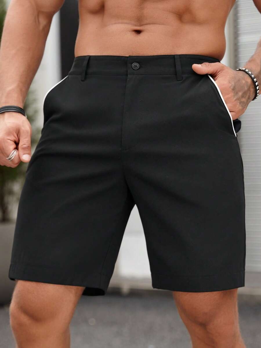 Men Fashion Slim Fit Chino Sho - Shorts Chino Slim avaliação e preço