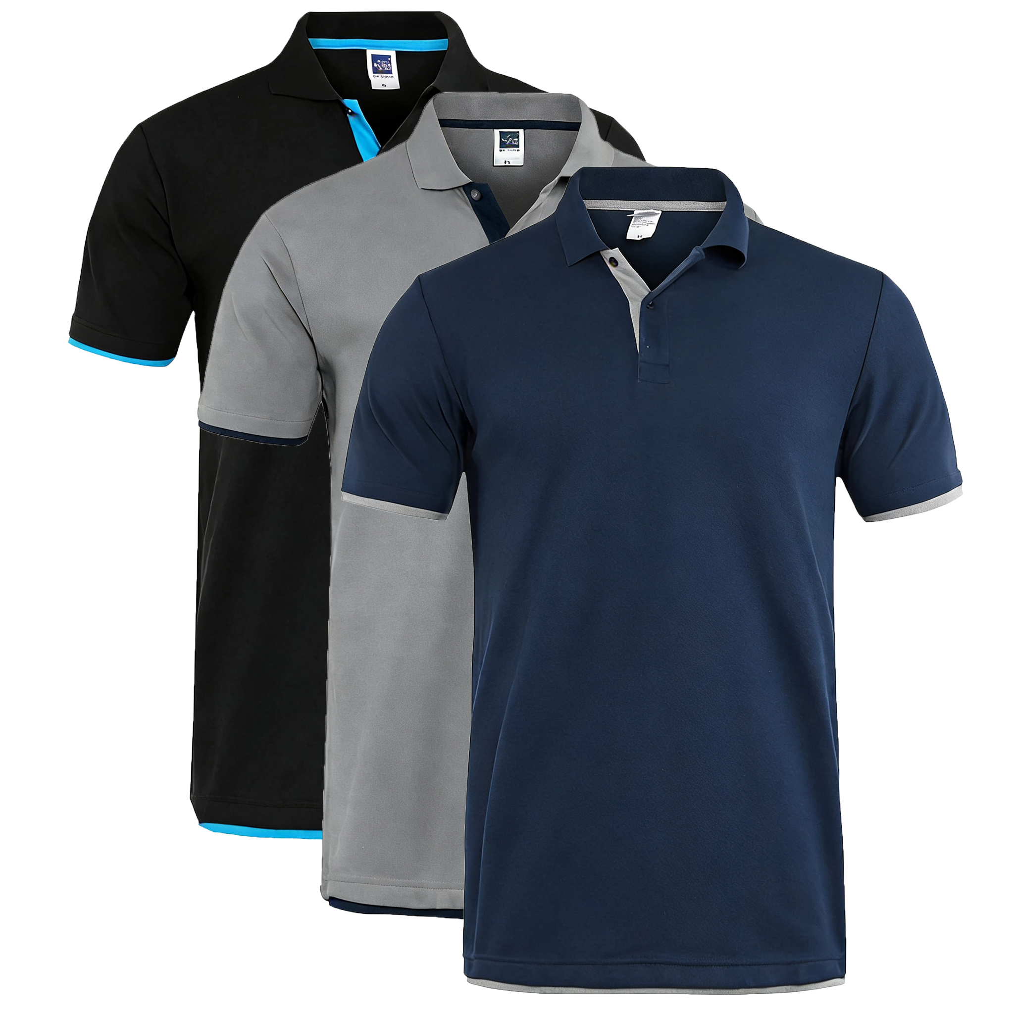 95% Cotton T Shirt Men Summer  - Polo Shirt Pique avaliação e preço