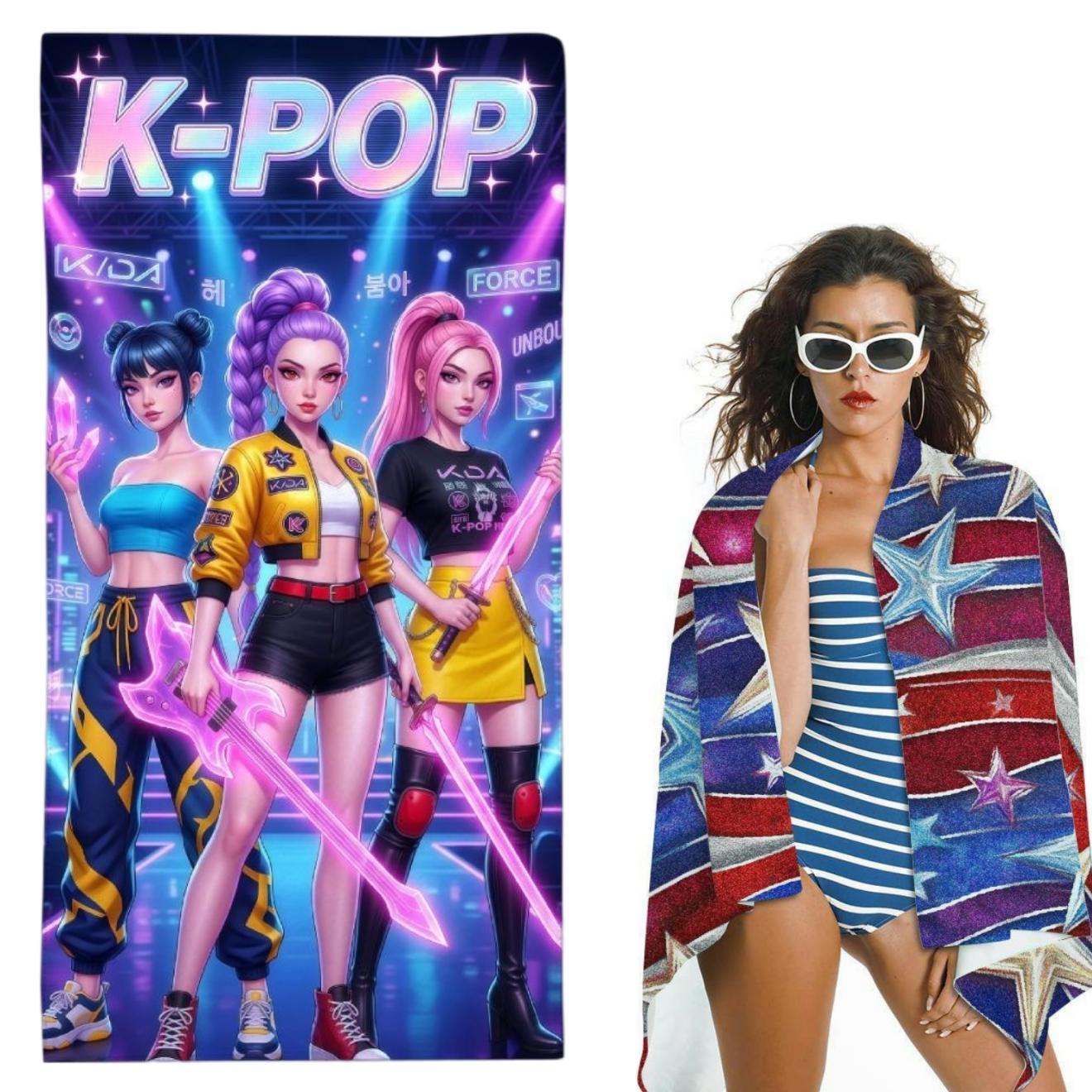 K-Pop Idol Print Large Size Be - Beach Towel Large avaliação e preço