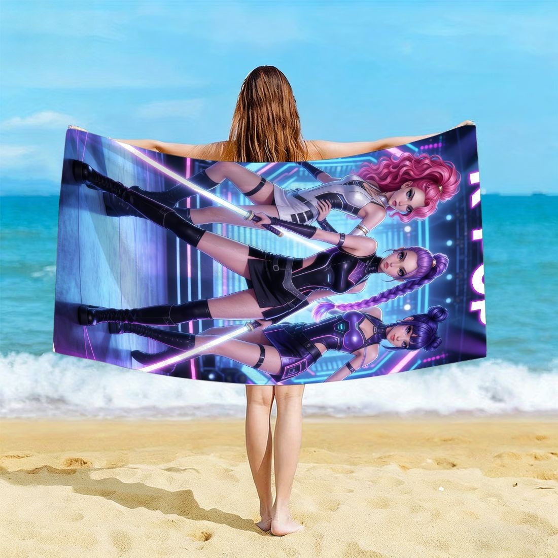 K-Pop Idol Print Large Size Be - Beach Towel Large avaliação e preço