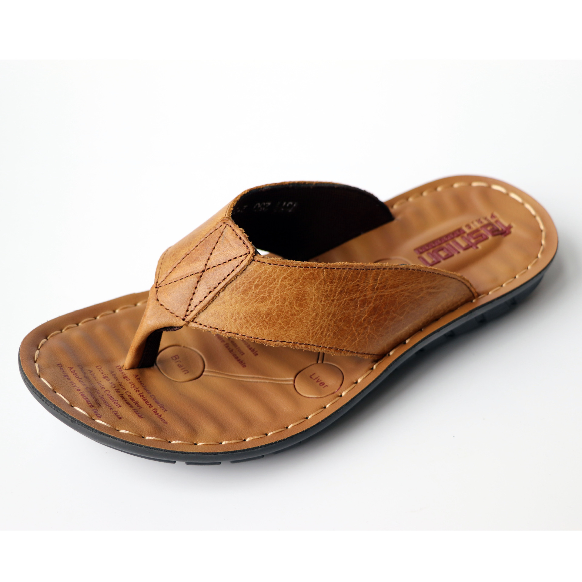 2026 Shoes Leather Men's Flip  - Flip Flop Leather Men avaliação e preço