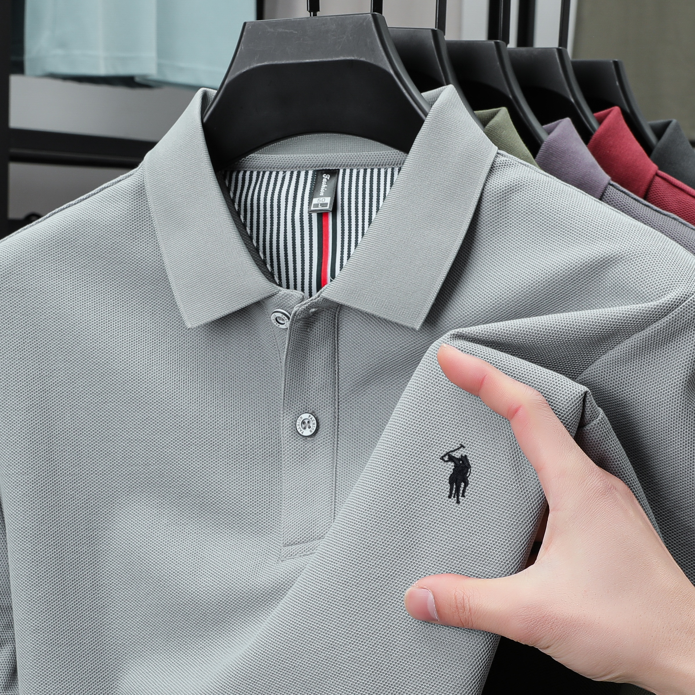 100% pure cotton men's short s - Polo Shirt Pique avaliação e preço