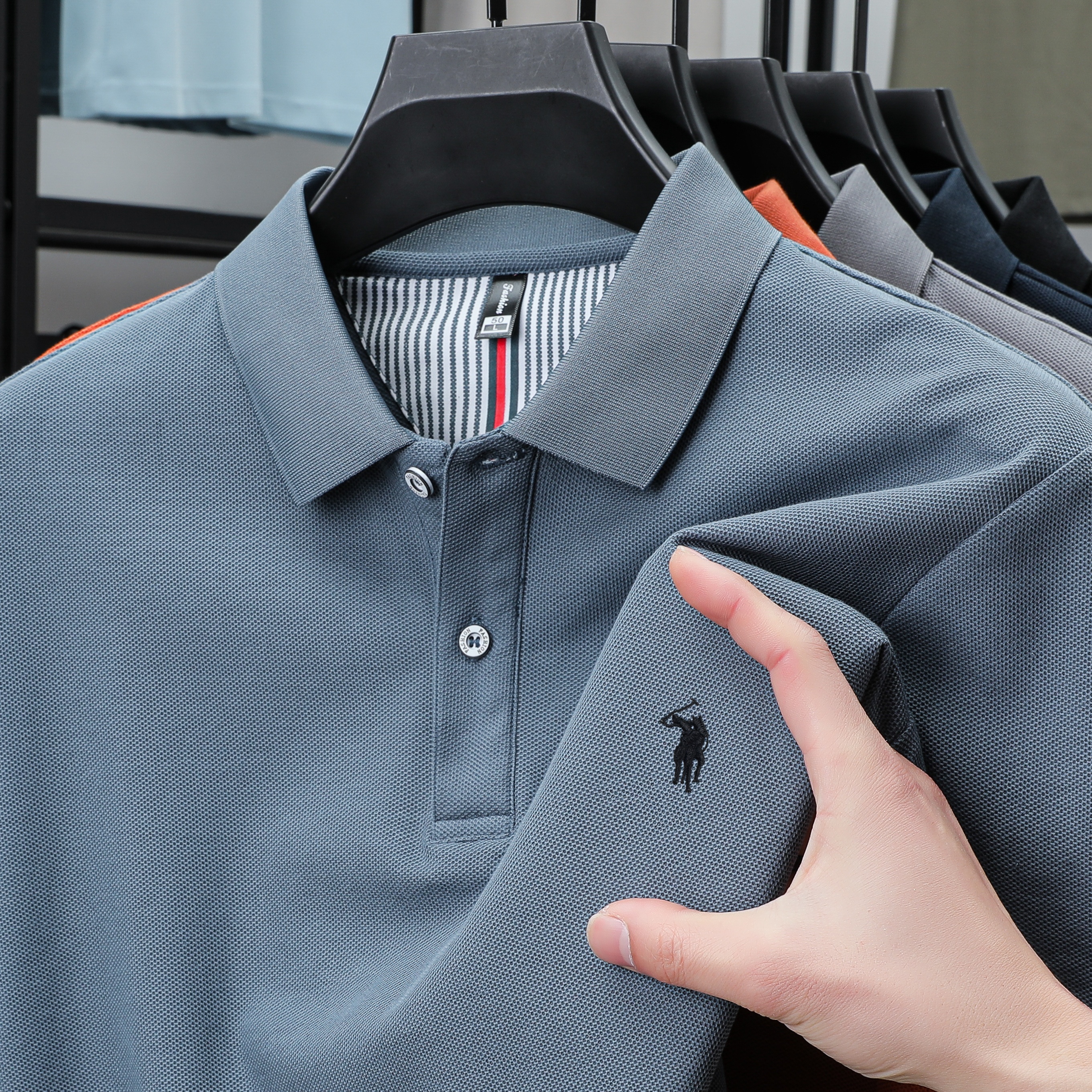 100% pure cotton men's short s - Polo Shirt Pique avaliação e preço