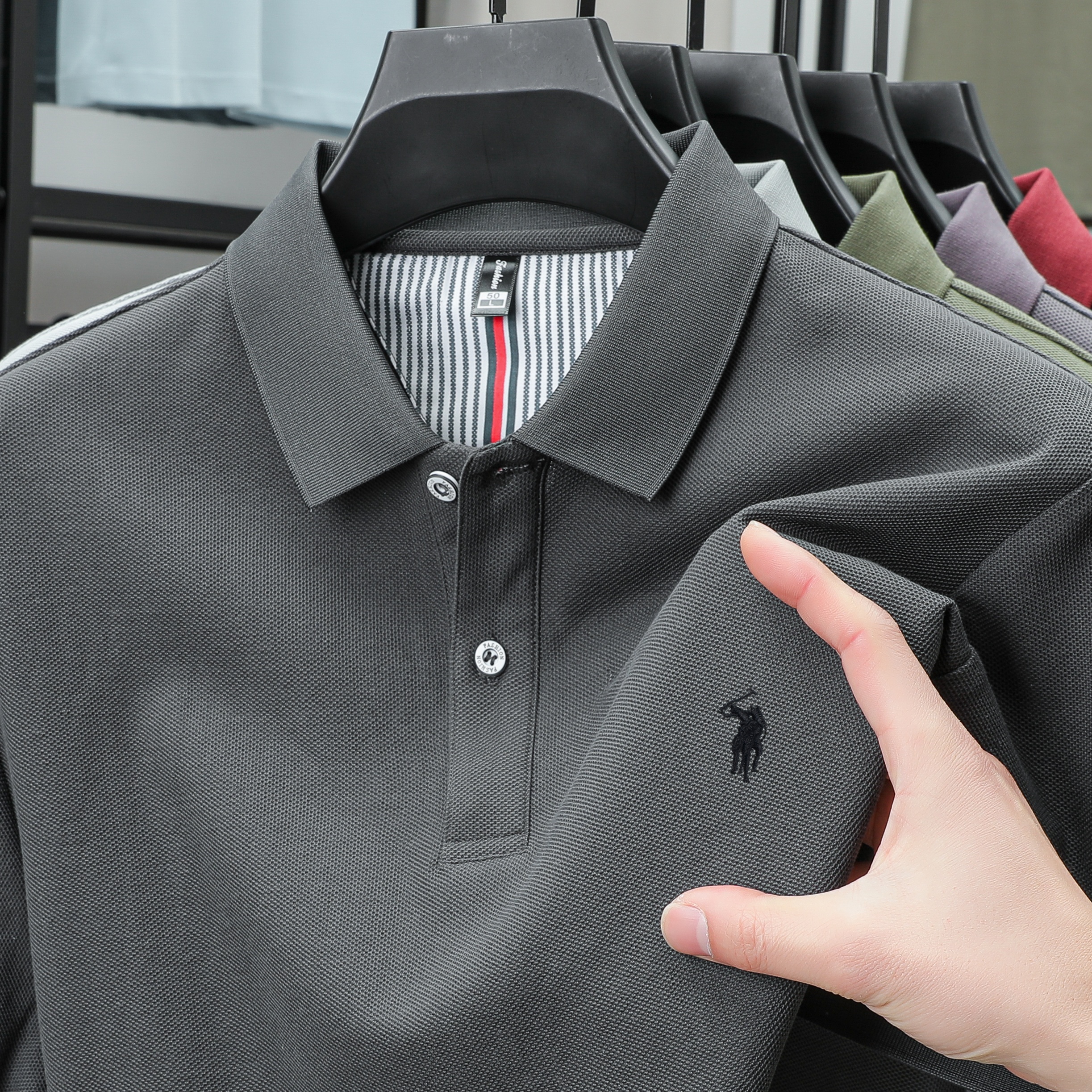 100% pure cotton men's short s - Polo Shirt Pique avaliação e preço