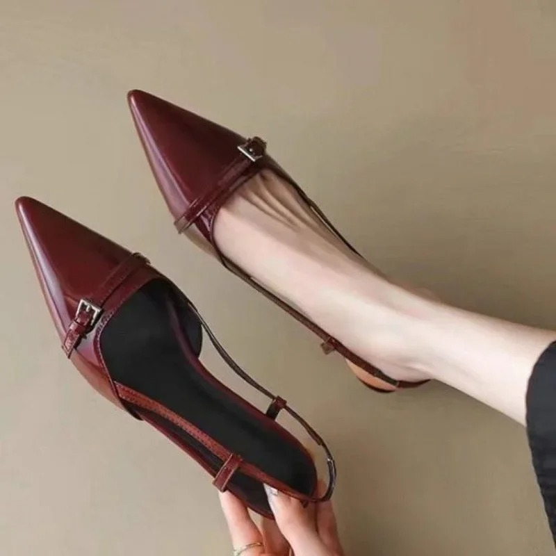 Women Sandals Fashion Pointed  - Casual Sandal Leather avaliação e preço