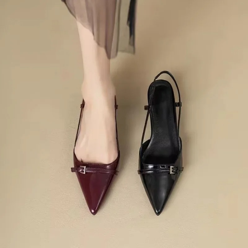 Women Sandals Fashion Pointed  - Casual Sandal Leather avaliação e preço