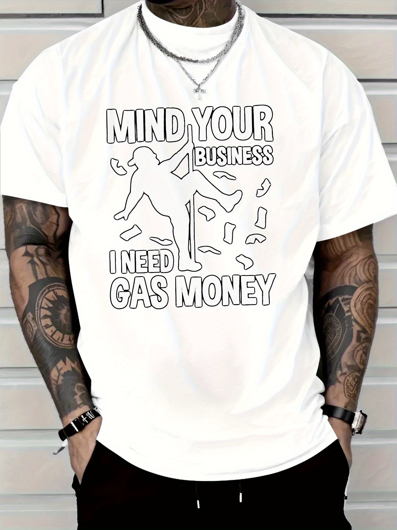 Pure Cotton Men'S T-Shirt with - Tee Graphic Print avaliação e preço